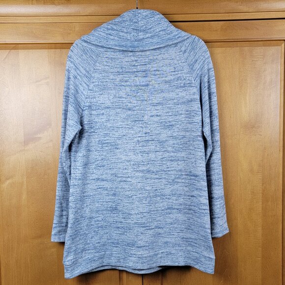 Soft Surroundings Blue Cloud 9 Cowl Neck Tunic Sweater - M - Picture 4 of 10